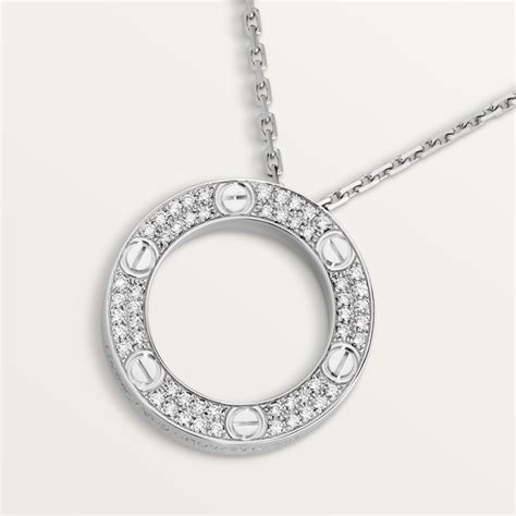 cartier love necklace diamond|cartier love necklace diamond paved.